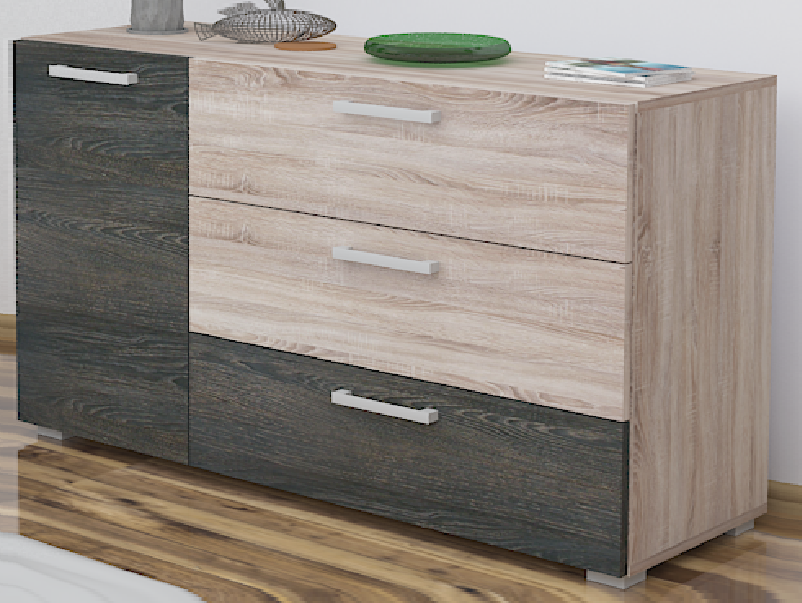  Corpus Capri .Komód 120 cm Sonoma-Canterbury