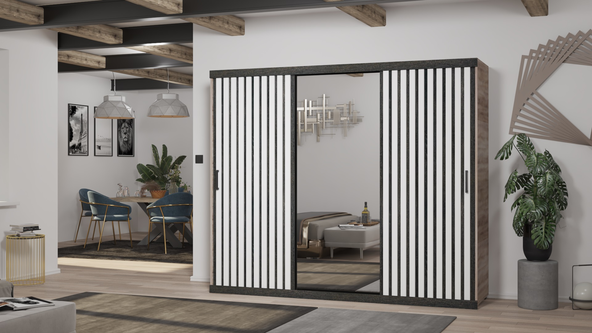 Corpus Tritón T. 240 cm T3T V-V Sonoma-Canterbury-Fehér