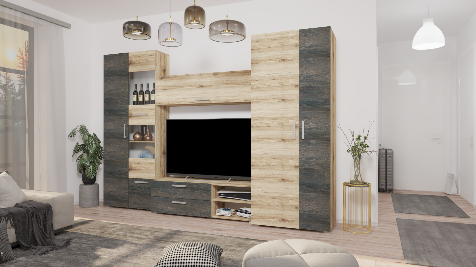 CORPUS Caprima Szekrénysor 290 cm Sanremo-Canterbury